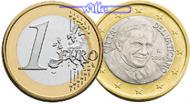 Vatikan 1 Euro Kursmünze, 1 Euro -