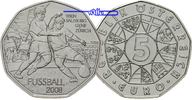 Österreich 5 Euro 2008 Fußball Europameisterschaft 2008 in Österreich / ... 123.83 元 含增值税 ＋  401.63 元 运费