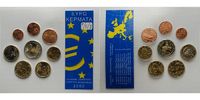 Griechenland 3.88 Kursmünzen, kompl. Satz 2002, Espana, France, Suomi. <b>im Blister</b> -