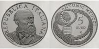 Italien 5 Euro Antonio Meucci / Silber,inkl. Kapsel & Zertifikat & Etui -