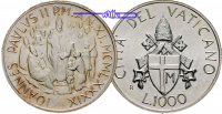 Vatikan 1000 Lire Papst Johannes Paul II. 11.Pontifikatsjahr - Münze im Etui - -