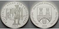 Bielefeld 333/1000 Silbermedaille Medaille-<b>800 Jahre Bielefeld -Leineweber</b> um 1909 in Kapsel & Zertifikat -