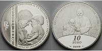 Frankreich 10 Euro Mutter Teresa mit Papst Joh. Paul II., inkl. Etui & Zertifikat & Schuber -