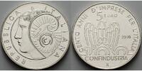 Italien 5 Euro 100 Jahre Generalverband der italienischen Industrie / Silber -