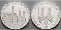 Bielefeld 333/1000 Silbermedaille Medaille-<b>800 Jahre Bielefeld-Vereinigung v.Alt-u.Neustadt</b>in Kapsel&Zerti. -
