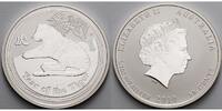 Australien 50 Cents,<br><b>1/2 oz.</b> Jahr des Tigers / Chines.Tierkreisz. 2010 <b>-NEUE SERIE</b> Lunar II <b>1/2 oz. -