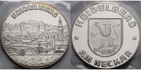 Heidelberg 29,58g<br> fein,<br> 40mm Ø Medaille in Silber - Heidelberg am Neckar - <b>-original eingeschweißt</b> -