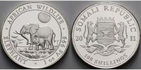 Somalia 100 Shillings<br>1 oz.<br>Ø 39 mm Elefant 8. Ausgabe, 999er Silber -