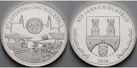 Bielefeld 333/1000 Silbermedaille Medaille-<b>800 Jahre Bielefeld-Stadtgründung Bielefeld</b> in Kapsel&Zertifikat -