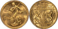 Danzig 25 Gulden Danzig Free City 1930 Gold 25 Gulden PCGS MS-65 Low Mintage!! -