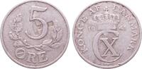 German occupation - Denmark 5 Ore Christian X - Countermarked -