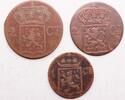 Netherlands East indies, Sumatra (lot) 2 cent and 1 cent -