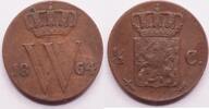Koninkrijk der Nederlanden halve cent Willem III -