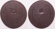 Brazil 20 Reis Maria I and Pedro III -