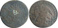Mexico - state of Durango 1/4 real - Quarto countermarked -