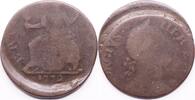 Great Britain, offstruck half penny George III -