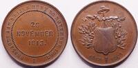 Nederland, Utrecht Medaille Rijksmunt 1863 herdenkingspenning -