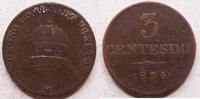 Italian States Lombardy-Venice 3 Centesimi -