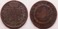 Italian states, Sardinia 5 centesimi -