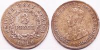 Britsh West Afrika 3 pence George V -