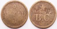 Colombia MITAD token ca. 1850-1870 -