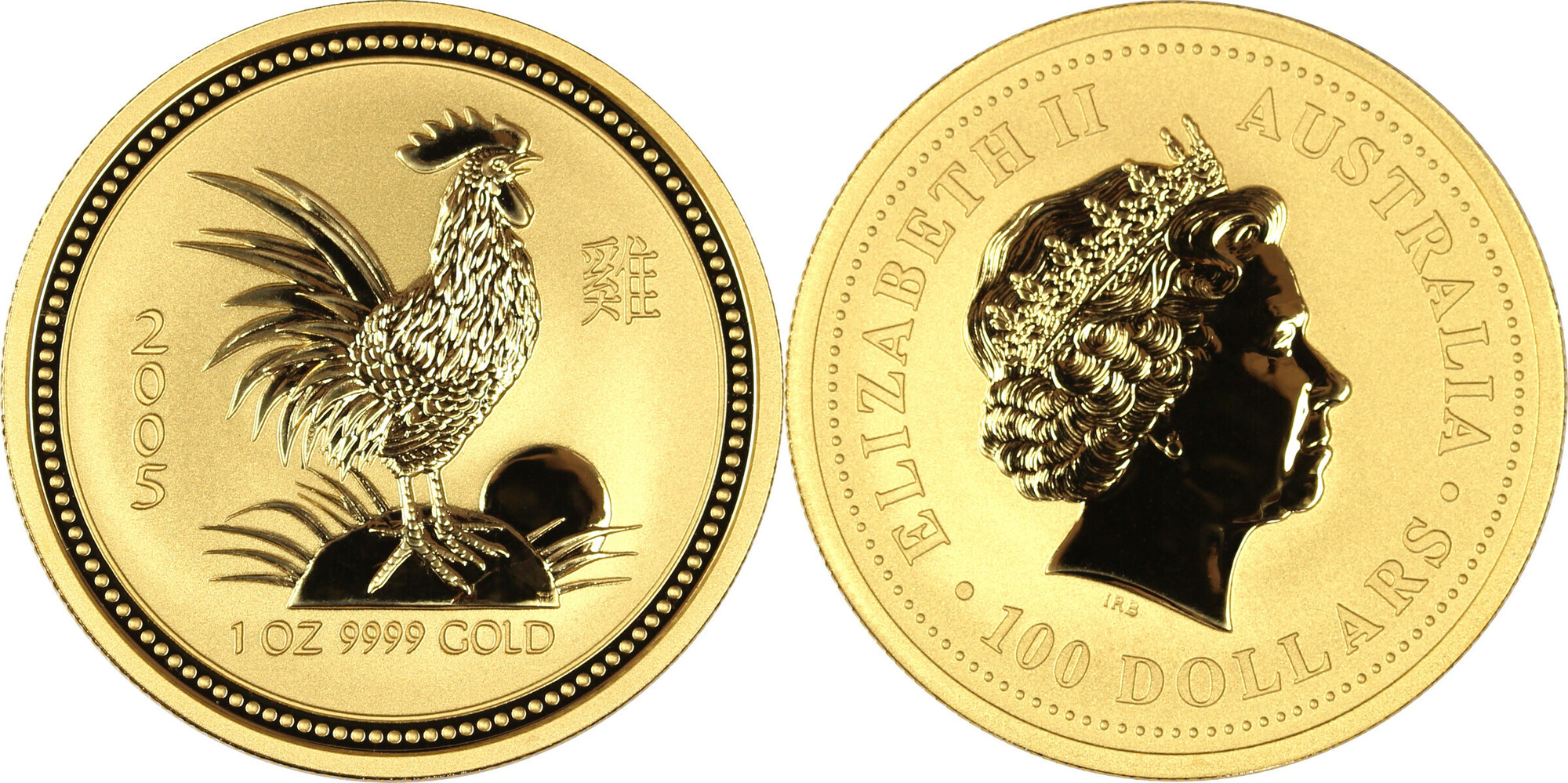 Australien 100$ 2005 1 oz Gold Coin Lunar Series I. - Year of the