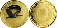 St. Kitts & Nevis 10$ 1 oz Gold Coin EC8 - Brown Pelican -