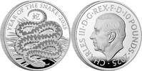 Großbritannien 10£ 5 oz Silver Coin Lunar - Year of the Snake -