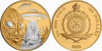 Niue 100$ 1 oz Gold Coin Alien Abduction -
