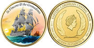 St. Vincent & the Grenadines 10$ 1 oz Gold Coin EC8 - Warship -