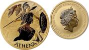 Tuvalu 100$ 1 oz Gold Coin Gods of Olympus - Athena -