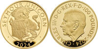 Großbritannien 100£ 1 oz Gold Coin Royal Tudor Beasts - Seymour Unicorn -