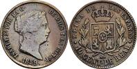 Spanien 10 Centimos de Real 1859 Isabella II. 1833-1868 ss 100.41 元 含税 ＋  167.34 元 运费