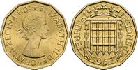 Großbritannien 3 Pence Queen Elizabeth II. -