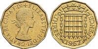 Großbritannien 3 Pence Elisabeth II. -