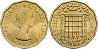Großbritannien 3 Pence Queen Elizabeth II. -
