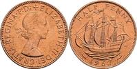 Großbritannien Half Penny Queen Elizabeth II. -