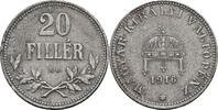 Kaisertum Österreich 20 Filler Franz Joseph I. 1848-1916 -