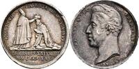 Frankreich Miniaturmedaille Karl X. 1824-1830 / auf die Krönung durch den Erzbischof von Reims -