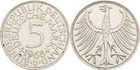 Deutschland 5 Deutsche Mark 1968 D vz, kl. Rf. 70.98 元 含税 ＋  167.01 元 运费