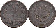 Kaisertum Österreich 4 Kreuzer Franz Joseph I. 1848-1916 -