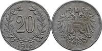 Kaisertum Österreich 20 Filler Franz Joseph I. 1848-1916 -