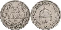 Kaisertum Österreich 20 Filler Franz Joseph I. 1848-1916 -