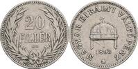 Kaisertum Österreich 20 Filler Franz Joseph I. 1848-1916 -