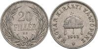 Kaisertum Österreich 20 Filler Franz Joseph I. 1848-1916 -