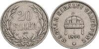 Kaisertum Österreich 20 Filler Franz Joseph I. 1848-1916 -