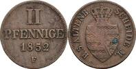 Sachsen-Altenburg, Georg 1848-1853 2 Pfennige -