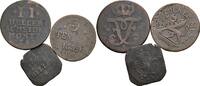 Altdeutschland Lot 3 Stk. Kleinmünzen -