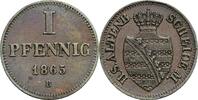 Sachsen Altenburg 1 Pfennig Ernst I. 1853-1908 -