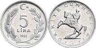 Türkei 5 Lira 1982 vz 20.92 元 含税 ＋  167.34 元 运费